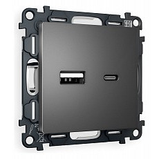 Розетка 2хusb type a и c без рамки ambrella volt quant ma661010